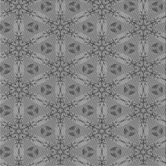 Round Patterned Ash Gray Rug, pat3884gry