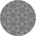 Square Patterned Ash Gray Rug, pat3884gry