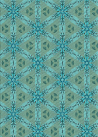 Machine Washable Transitional Turquoise Green Rug, wshpat3884lblu