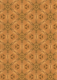 Machine Washable Transitional Dark Orange Rug, wshpat3884org