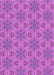 Machine Washable Transitional Bright Neon Pink Purple Rug, wshpat3884pur