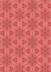 Machine Washable Transitional Red Rug, wshpat3884rd