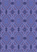 Patterned Deep Periwinkle Purple Rug, pat3885blu