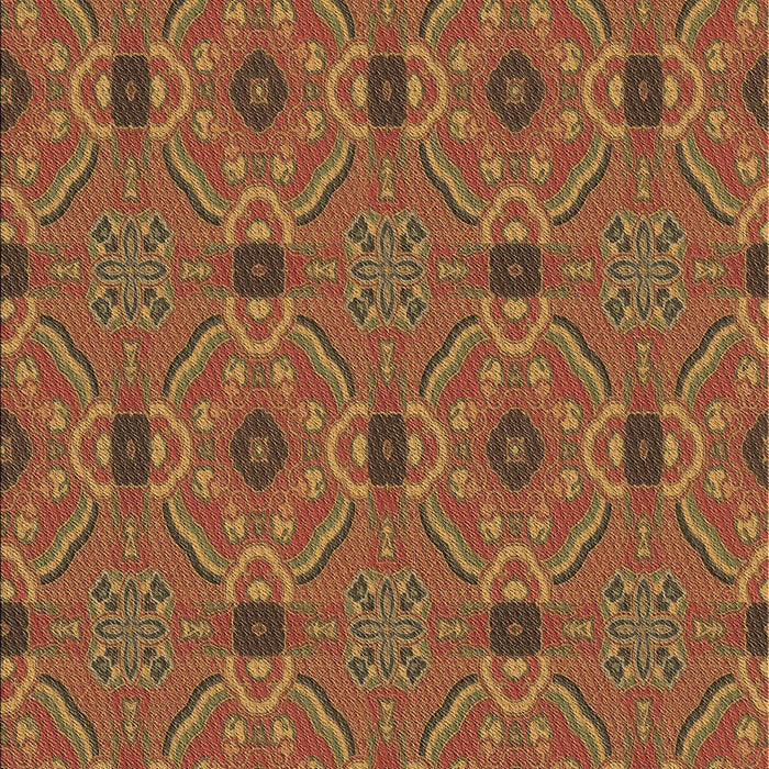 Machine Washable Transitional Mahogany Brown Rug, wshpat3885brn