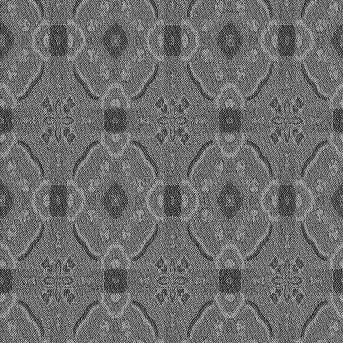 Patterned Gunmetal Gray Rug, pat3885gry