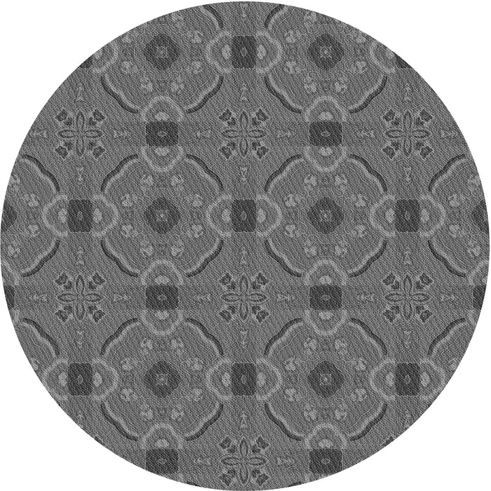 Square Machine Washable Transitional Gunmetal Gray Rug in a Living Room, wshpat3885gry