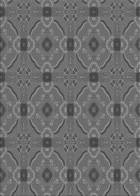 Machine Washable Transitional Gunmetal Gray Rug, wshpat3885gry