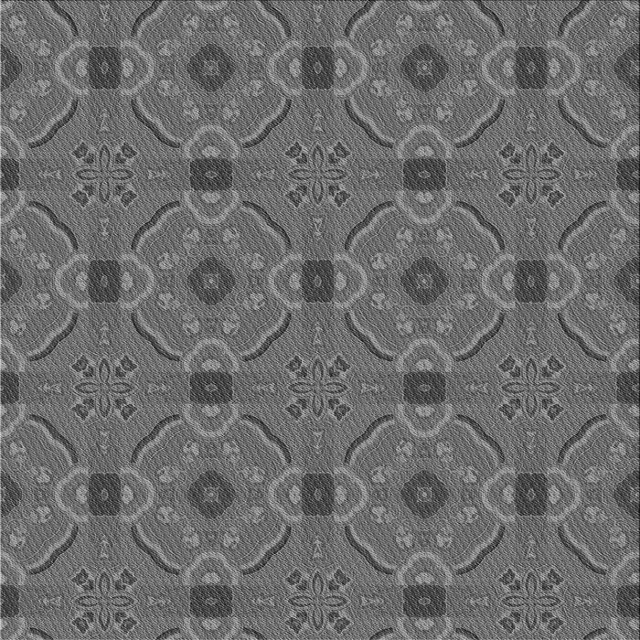 Round Patterned Gunmetal Gray Rug, pat3885gry