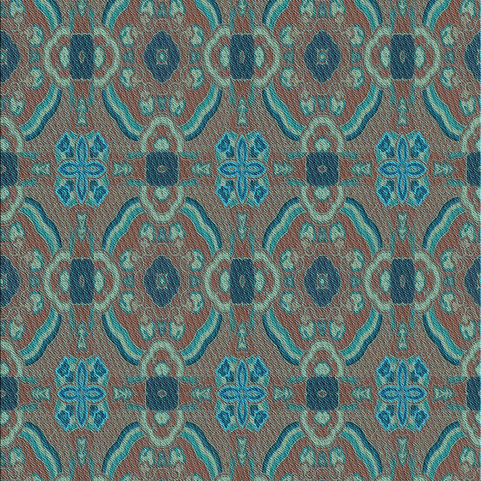 Patterned Seafoam Green Rug, pat3885lblu