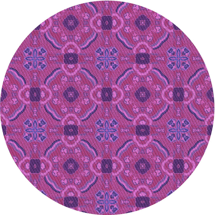 Square Patterned Medium Violet Red Pink Rug, pat3885pur