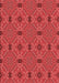 Patterned Red Rug, pat3885rd