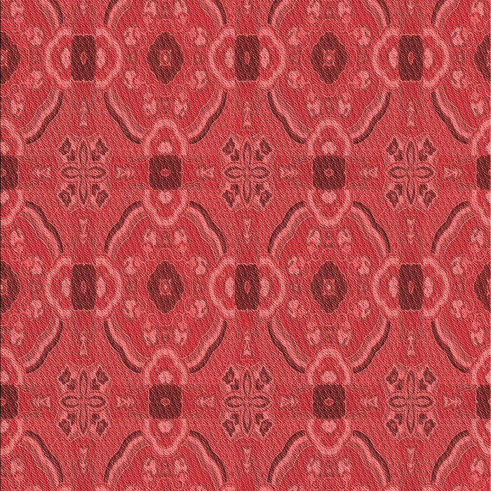 Machine Washable Transitional Red Rug, wshpat3885rd