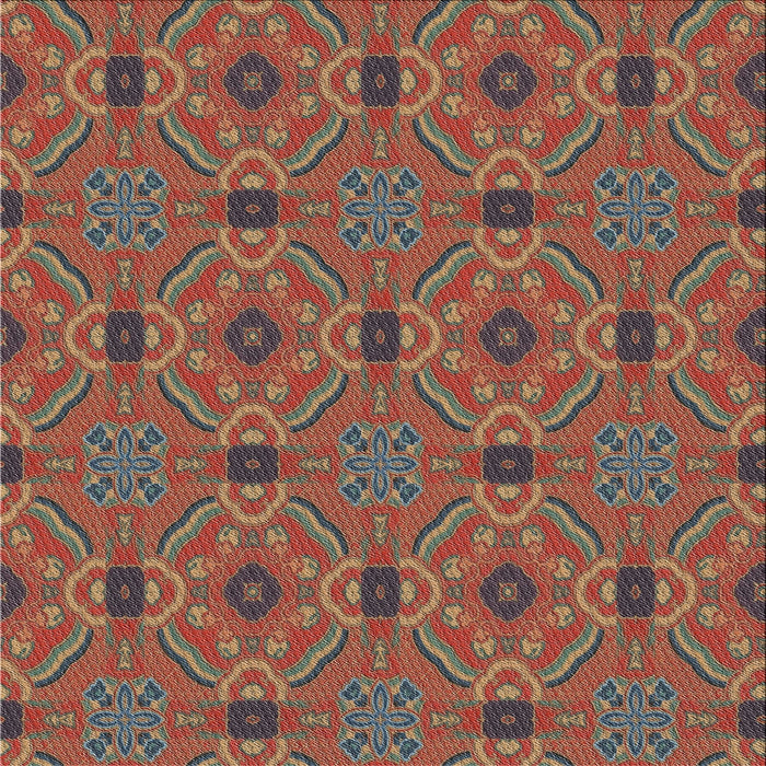 Sideview of Machine Washable Transitional Orange Salmon Pink Rug, wshpat3885