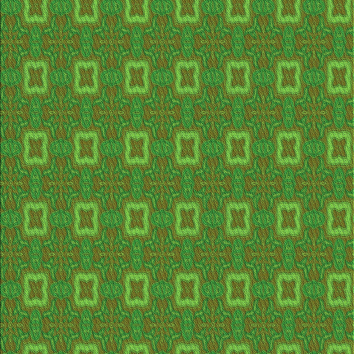 Machine Washable Transitional Seaweed Green Rug, wshpat3886grn