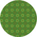 Square Patterned Seaweed Green Rug, pat3886grn