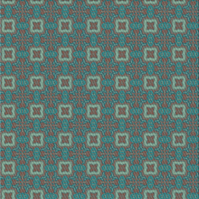 Round Patterned Seafoam Green Rug, pat3886lblu