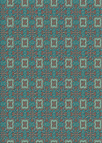 Machine Washable Transitional Seafoam Green Rug, wshpat3886lblu