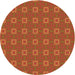 Square Machine Washable Transitional Orange Rug in a Living Room, wshpat3886org