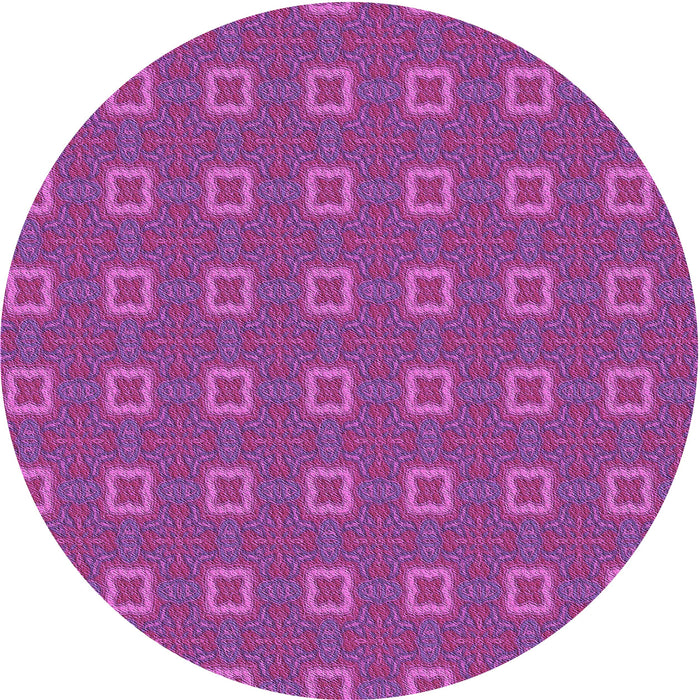 Square Machine Washable Transitional Medium Violet Red Pink Rug in a Living Room, wshpat3886pur