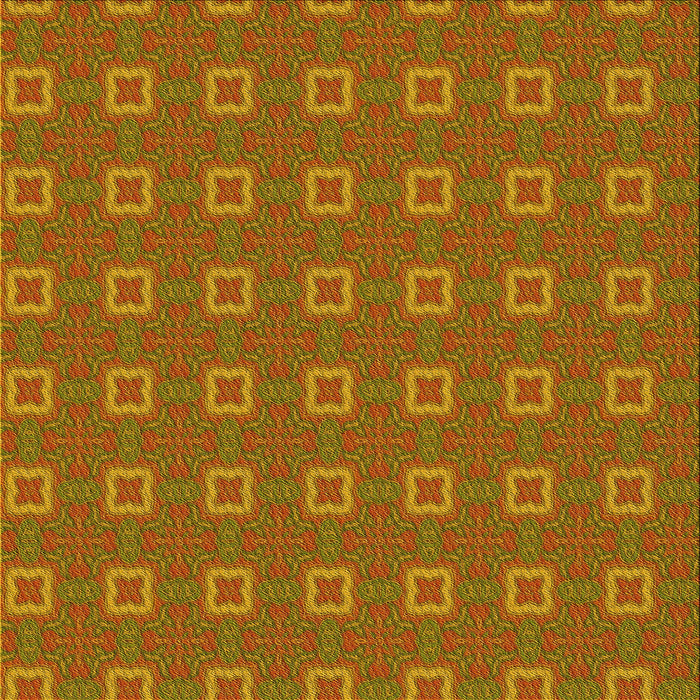 Round Patterned Mahogany Brown Rug, pat3886yw