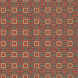 Square Patterned Orange Salmon Pink Novelty Rug, pat3886