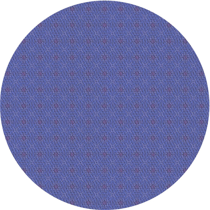 Square Patterned Light Slate Blue Rug, pat3887blu
