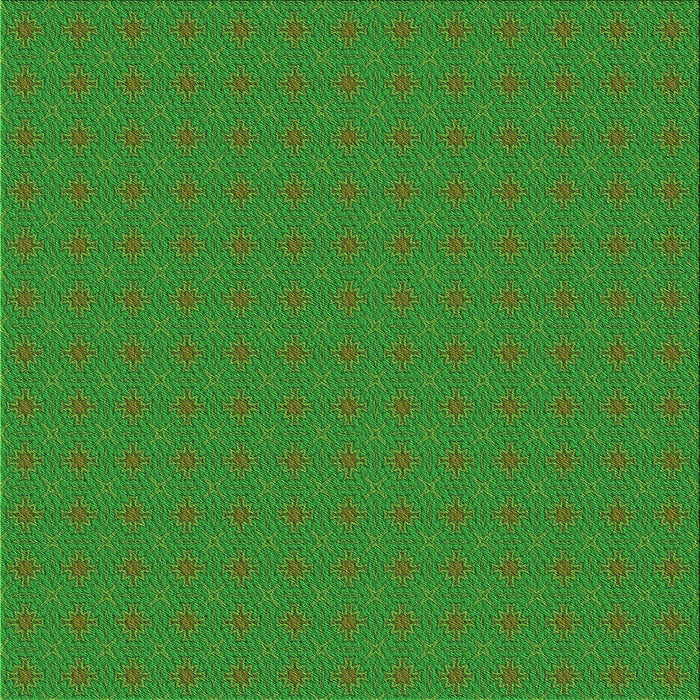 Round Machine Washable Transitional Green Rug, wshpat3887grn