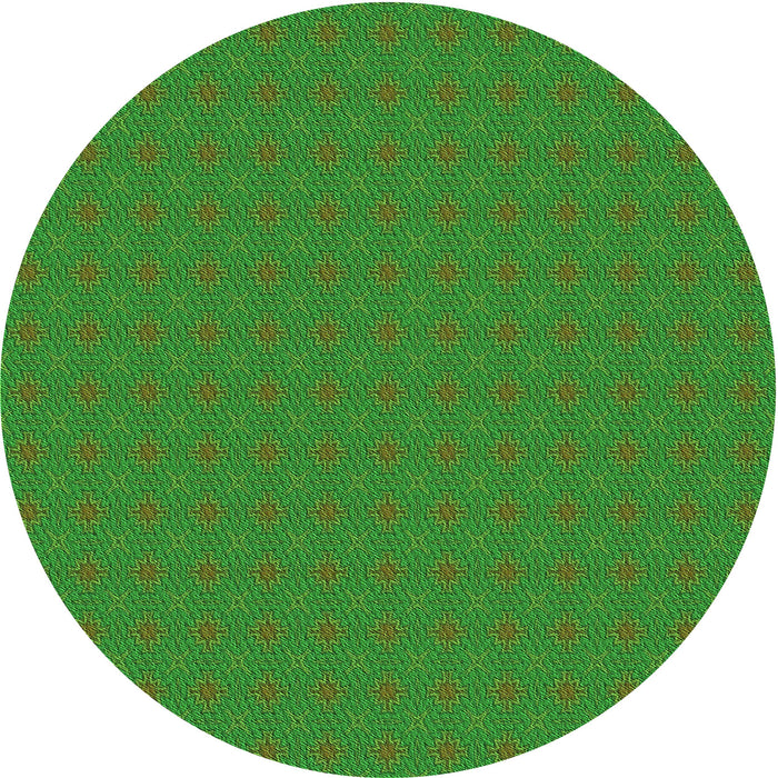 Square Patterned Green Rug, pat3887grn