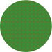 Square Patterned Green Rug, pat3887grn