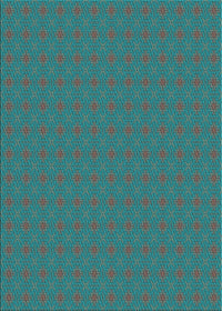 Machine Washable Transitional Deep-Sea Green Rug, wshpat3887lblu