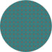 Square Patterned Deep-Sea Green Rug, pat3887lblu