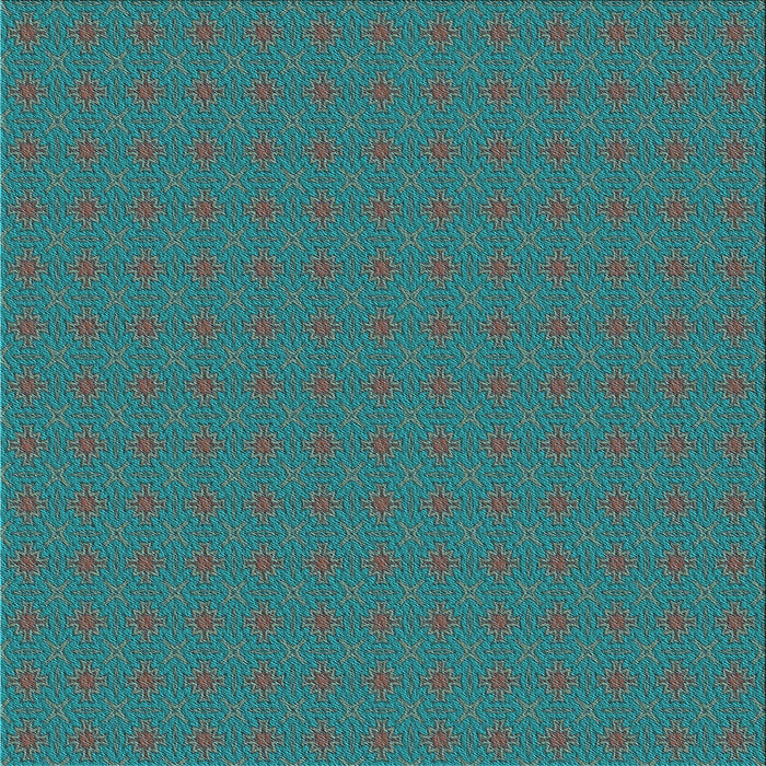 Round Patterned Deep-Sea Green Rug, pat3887lblu