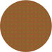Square Patterned Mahogany Brown Rug, pat3887org