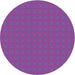 Square Machine Washable Transitional Dark Orchid Purple Rug in a Living Room, wshpat3887pur