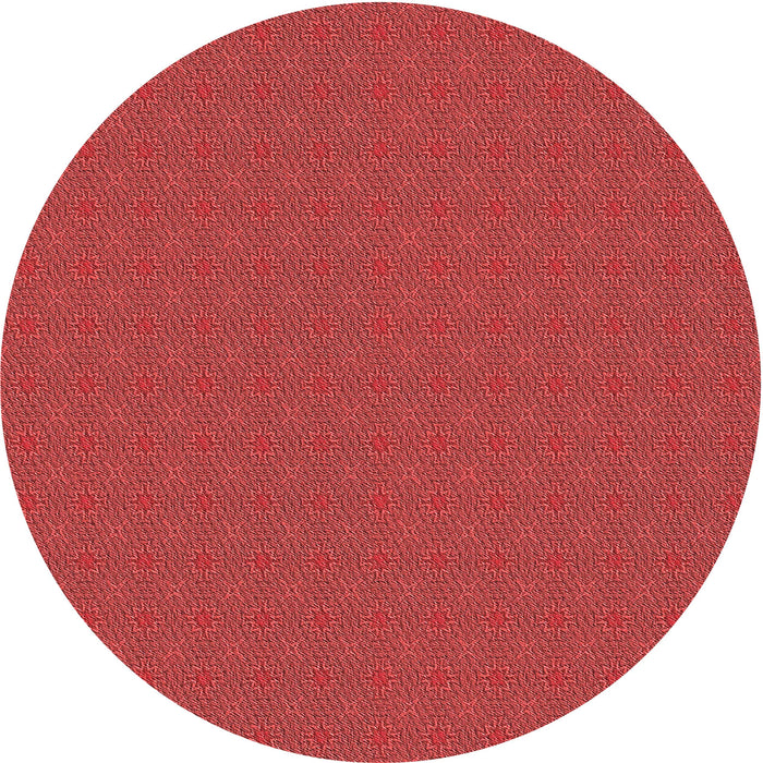 Square Patterned Red Rug, pat3887rd