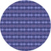 Square Patterned Light Slate Blue Rug, pat3888blu