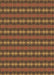 Patterned Red Brown Rug, pat3888brn