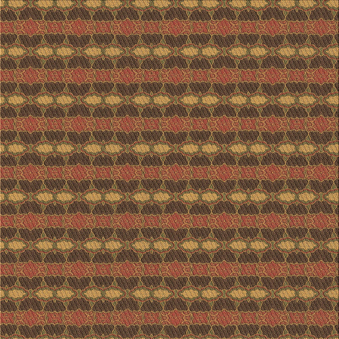 Round Patterned Red Brown Rug, pat3888brn