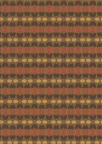 Machine Washable Transitional Red Brown Rug, wshpat3888brn