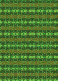 Machine Washable Transitional Apple Green Rug, wshpat3888grn