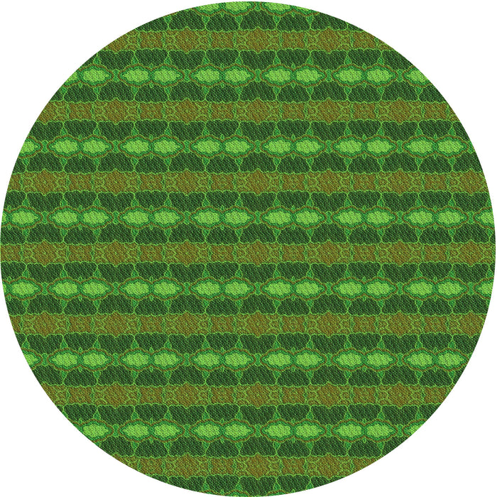 Square Patterned Apple Green Rug, pat3888grn