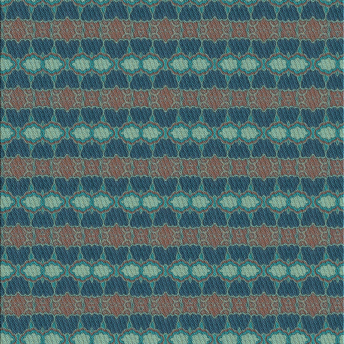 Machine Washable Transitional Deep-Sea Green Rug, wshpat3888lblu