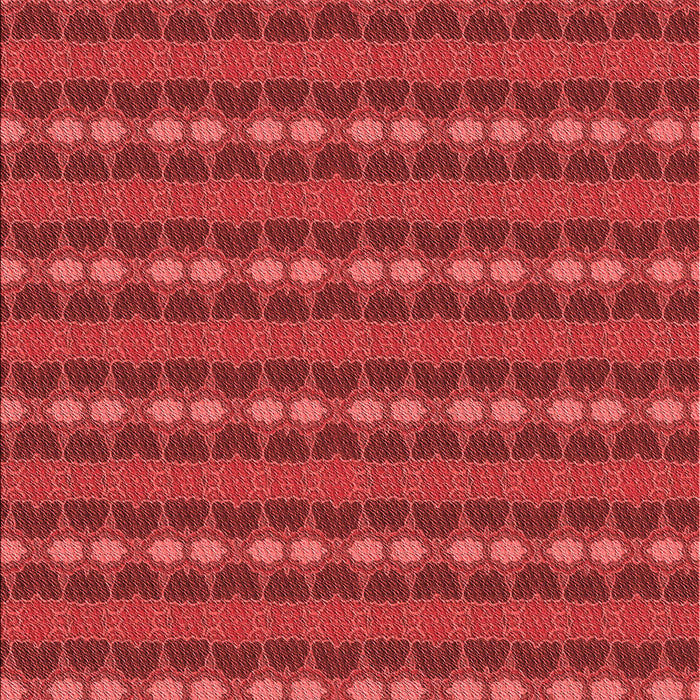 Patterned Red Rug, pat3888rd