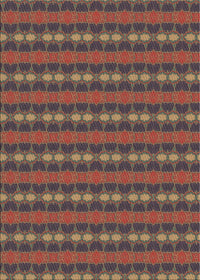 Machine Washable Transitional Dark Almond Brown Rug, wshpat3888