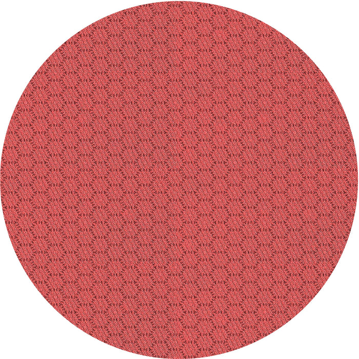 Square Patterned Red Rug, pat3889rd