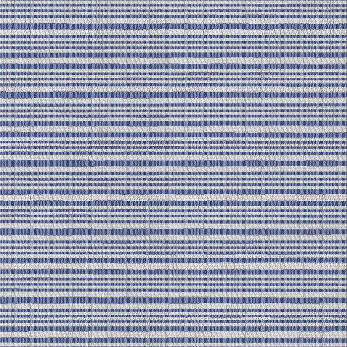 Square Patterned Pastel Light Blue Novelty Rug, pat388