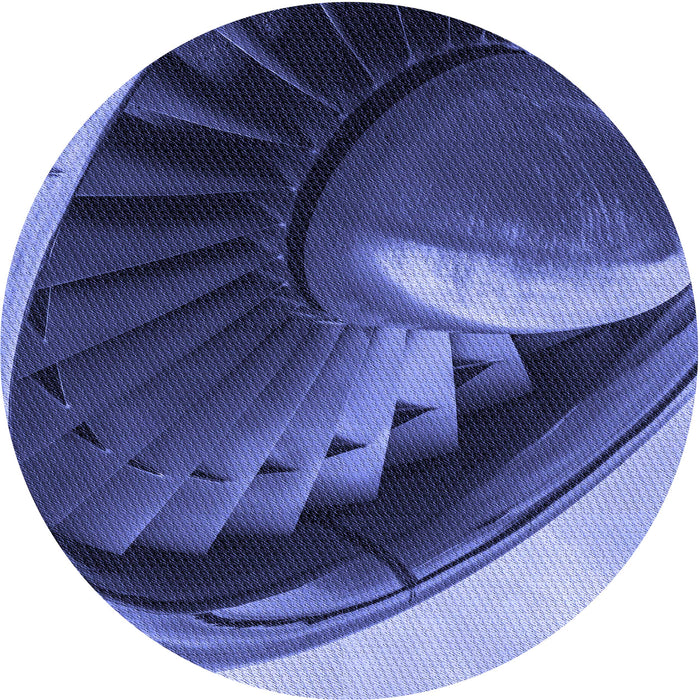 Square Patterned Sky Blue Rug, pat389blu