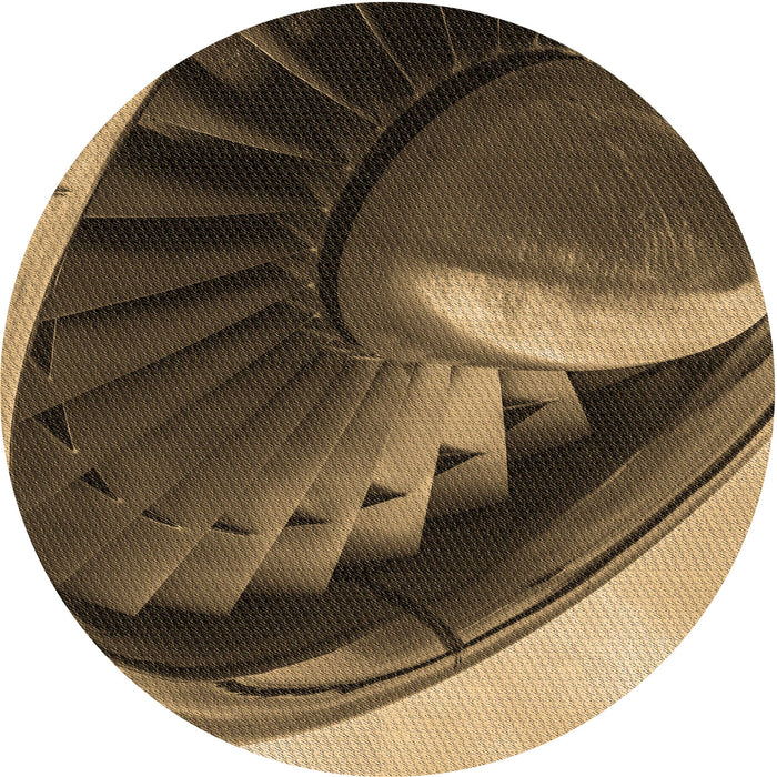 Square Patterned Bronze Brown Rug, pat389brn