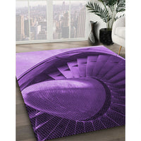 Patterned Purple Rug, pat389pur