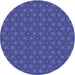 Square Patterned Light Slate Blue Rug, pat3890blu